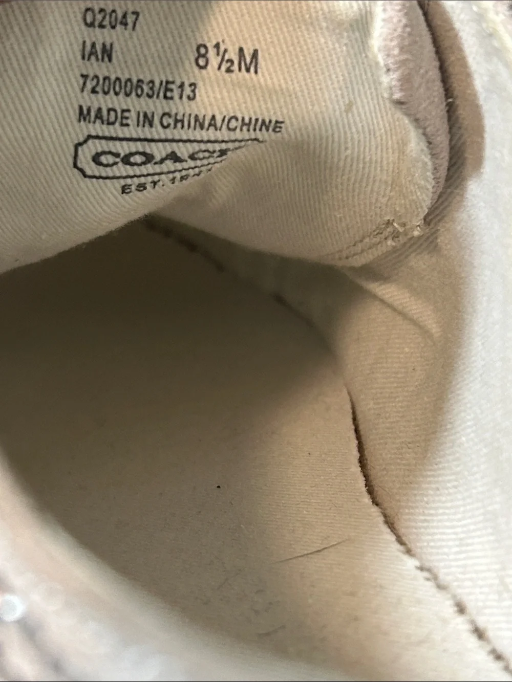 Coach low top